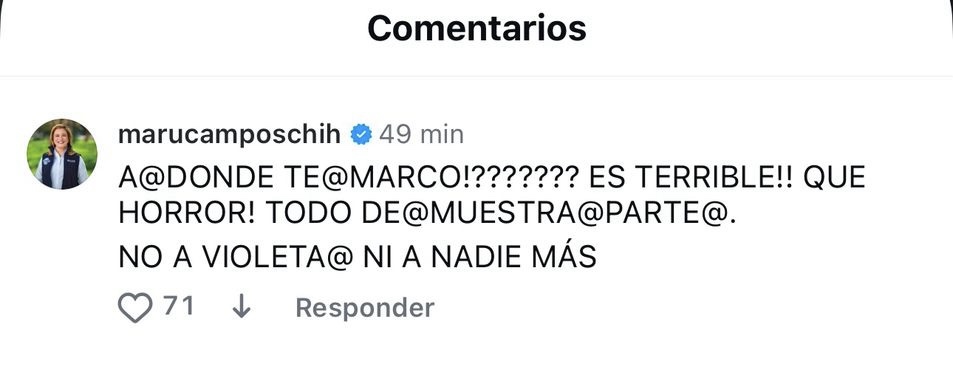 ‘A DONDE TE MARCO, ES TERRIBLE’: MARU CAMPOS A ARTURO&nbsp;ISLAS