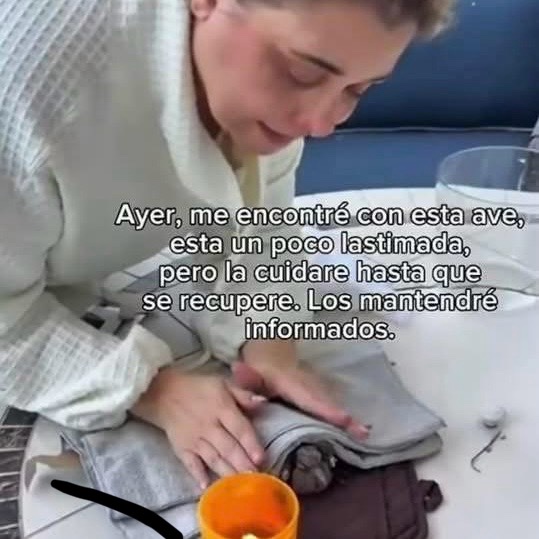 ¡MARU CAMPOS SALVÓ LA VIDA DE UN&nbsp;AVE!