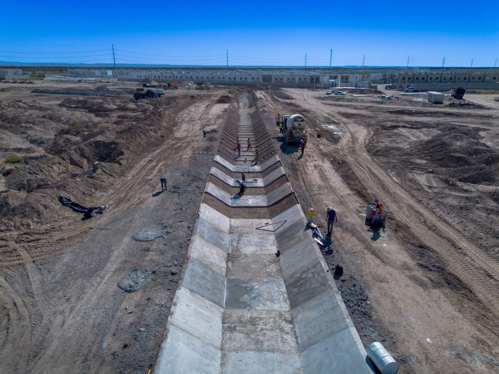 JMAS INICIA CANAL PARA AGUA TRATADA EN RIVERAS DEL&nbsp;BRAVO