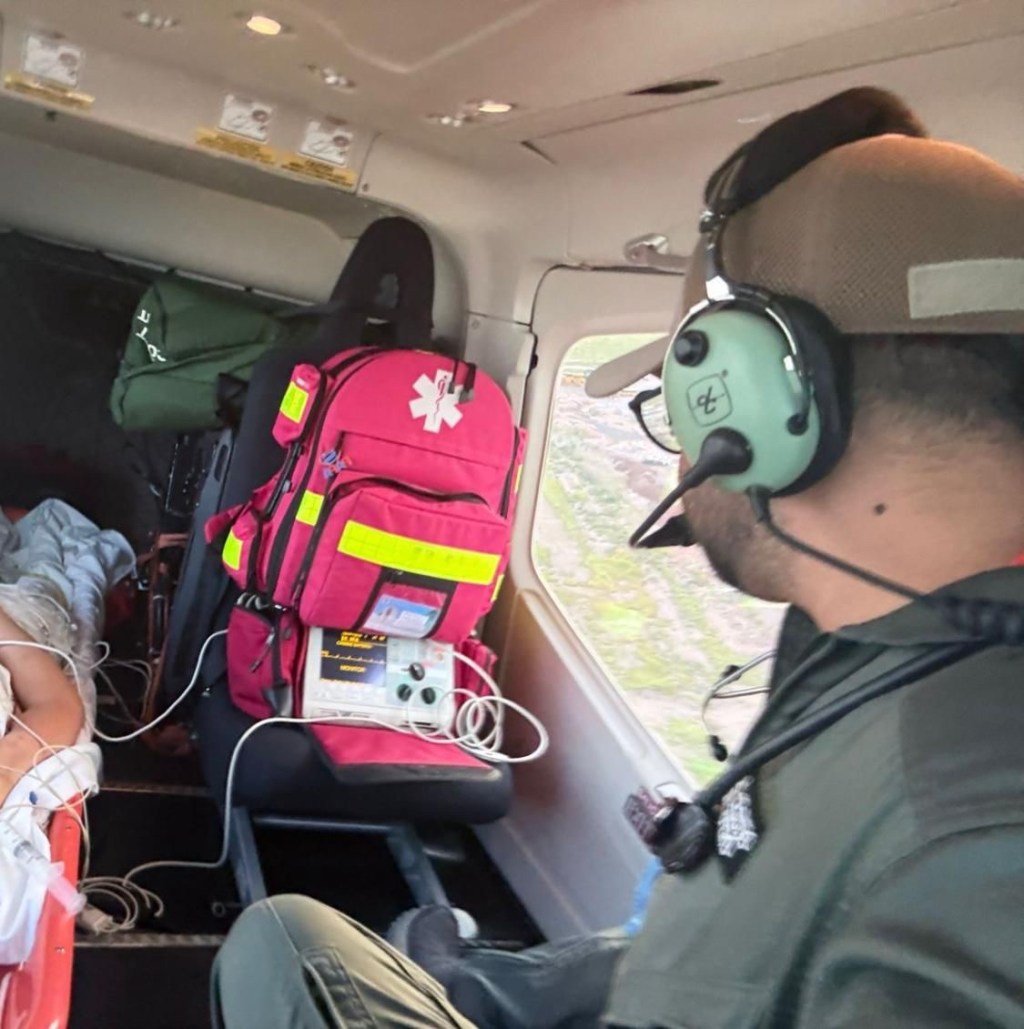 ¡POR HELICÓPTERO LO LLEVAN DE URGENCIA A HOSPITAL EN&nbsp;JUÁREZ!