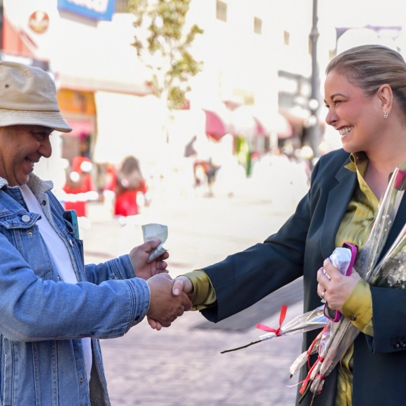 JUÁREZ NI LO PELA, MARU CAMPOS PASEA POR EL CENTRO HISTÓRICO DE&nbsp;CHIHUAHUA