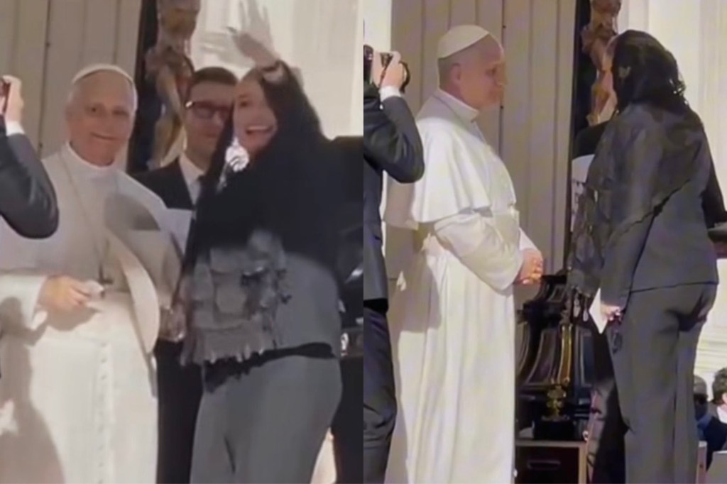 OJALÁ HAYA PEDIDO ORAR POR LA SEGURIDAD EN CHIHUAHUA, MARU ENTREGA OBSEQUIOS AL PAPA LEÓN XIV