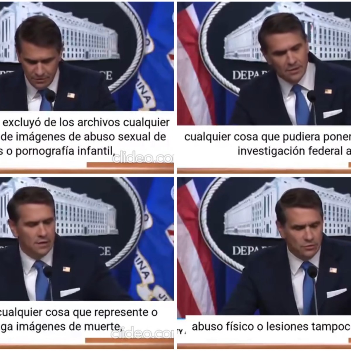 IMÁGENES MUY FUERTES DENTRO DE ARCHIVOS EPSTEIN, REVELA DEPARTAMENTO DE&nbsp;JUSTICIA