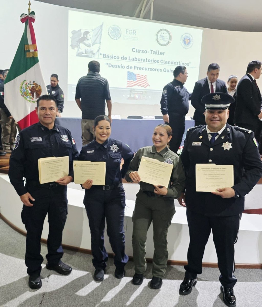 OJALÁ LO APLIQUEN, POLICÍAS ESTATALES CONCLUYEN CURSO SOBRE LABORATORIOS&nbsp;CLANDESTINOS