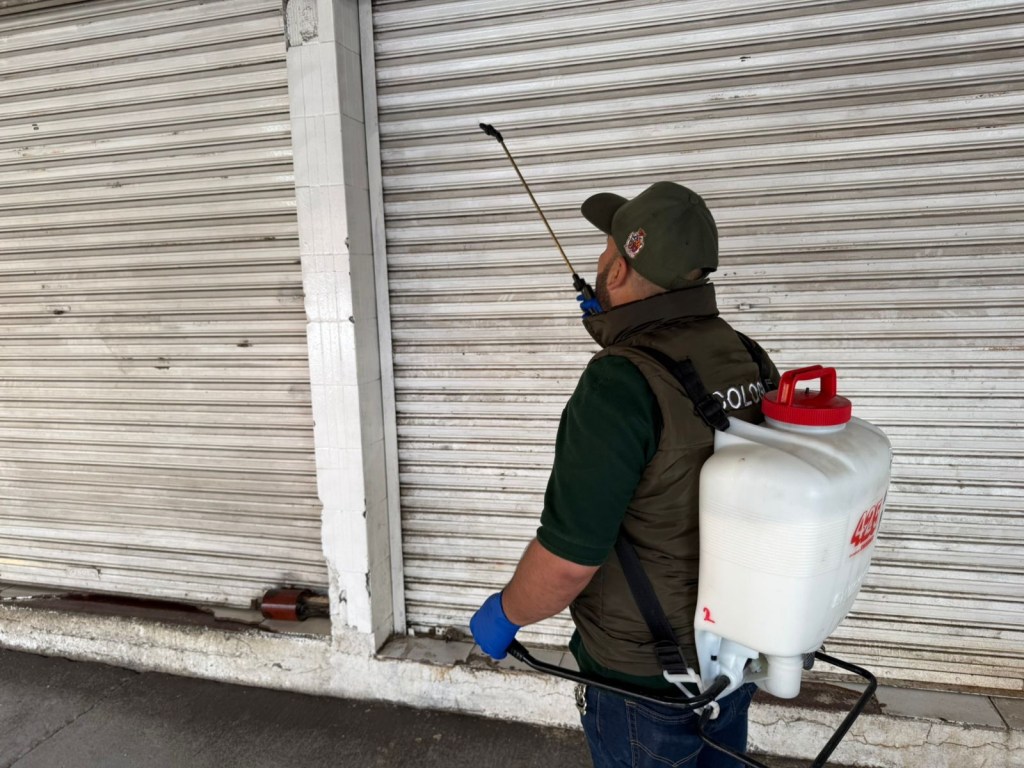 ESTOS SÍ CHAMBEAN, FUMIGAN MERCADOS DEL CENTRO CONTRA GARRAPATAS