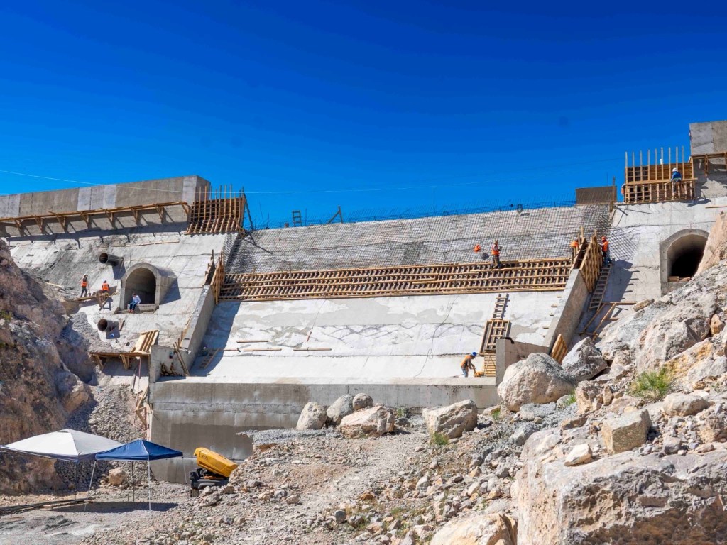 PARA EVITAR INUNDACIONES, SUPERVISAN AVANCE FINAL DE PRESA FILTRO II EN&nbsp;JUÁREZ