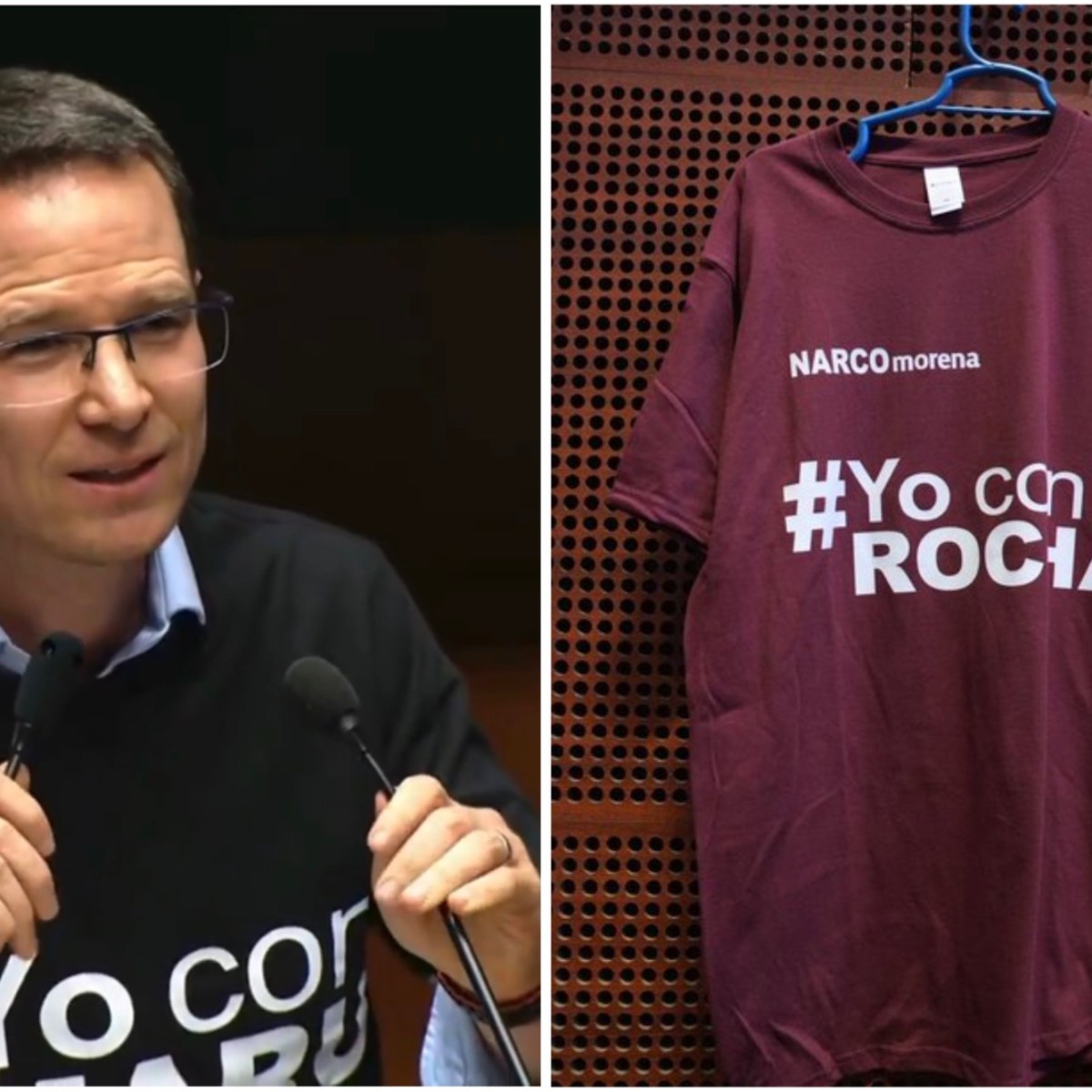 “ES QUE NO ES LO MISMO”, SENADORES DEL PAN OFRECIERON PLAYERAS A MORENA “YO CON&nbsp;ROCHA”