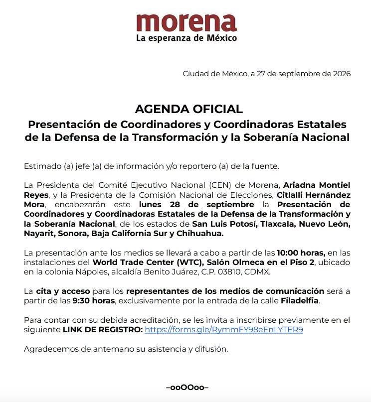 MAÑANA SALE GALLO DE MORENA EN CHIHUAHUA, LA DISPUTA SE CONCENTRA ENTRE CRUZ Y ANDREA