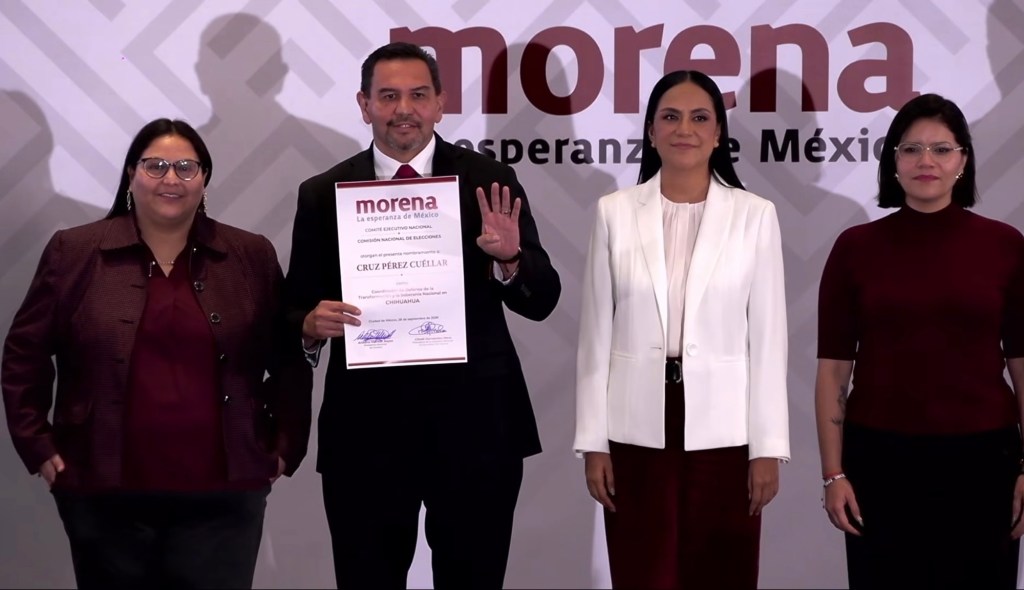 YA SALIÓ HUMO BLANCO: ES CRUZ PÉREZ CUÉLLAR EL CANDIDATO DE MORENA POR LA GUBERNATURA